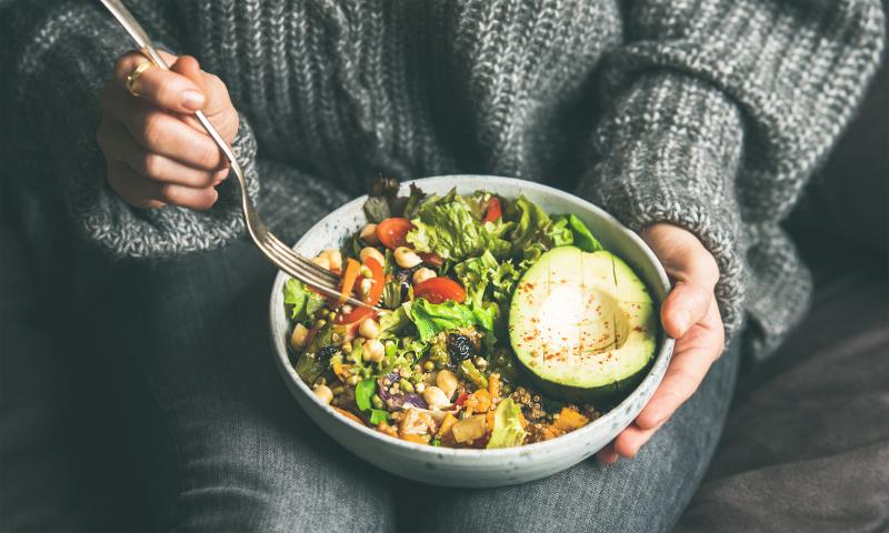 Un piatto vegetariano