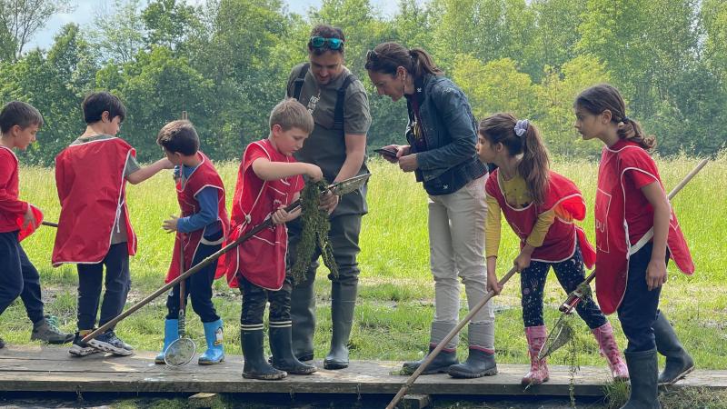 Bambini alla Palude Brabbia