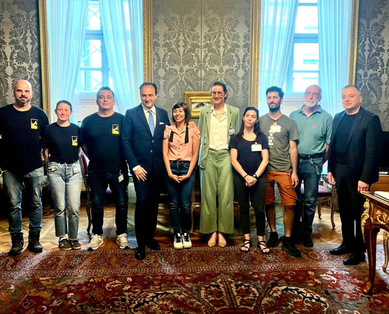 I partecipanti all'incontro tra i Centri recupero e la Regione