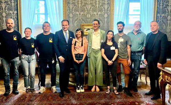 I partecipanti all'incontro tra i Centri recupero e la Regione